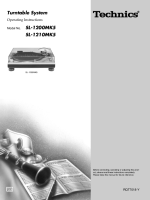 Technics - SL-1210_Mk5 - Owners manual 